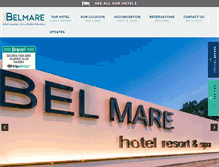 Tablet Screenshot of belmarehotel.gr